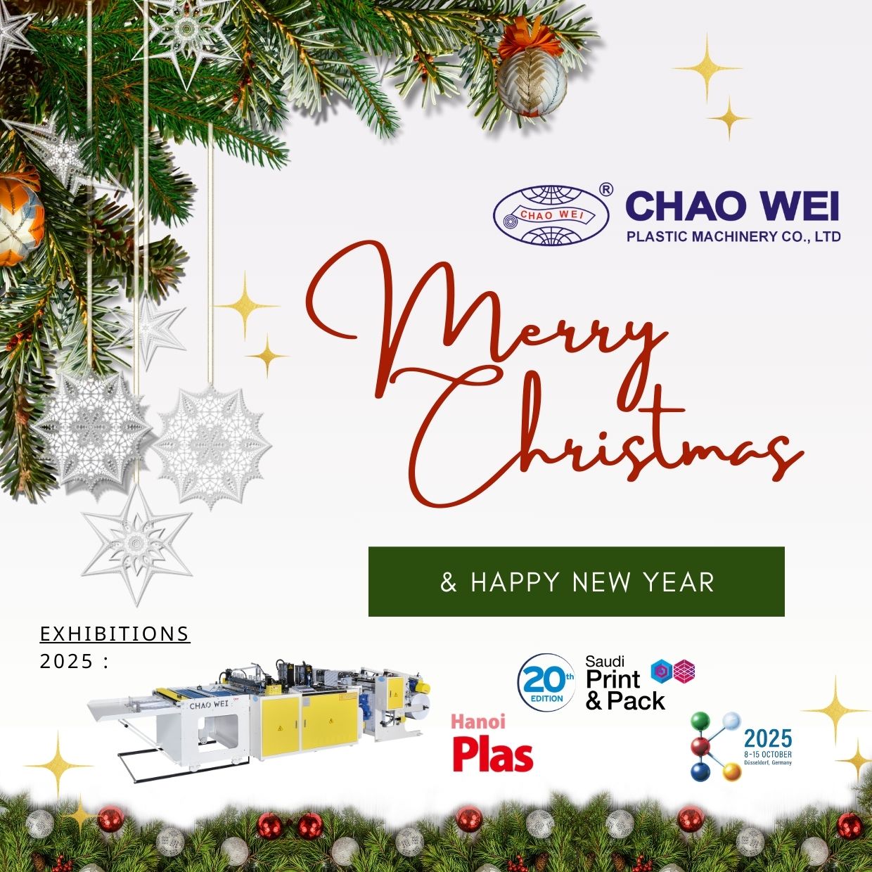 ♫ Warm wishes from CHAO WEI for 2025 ღ