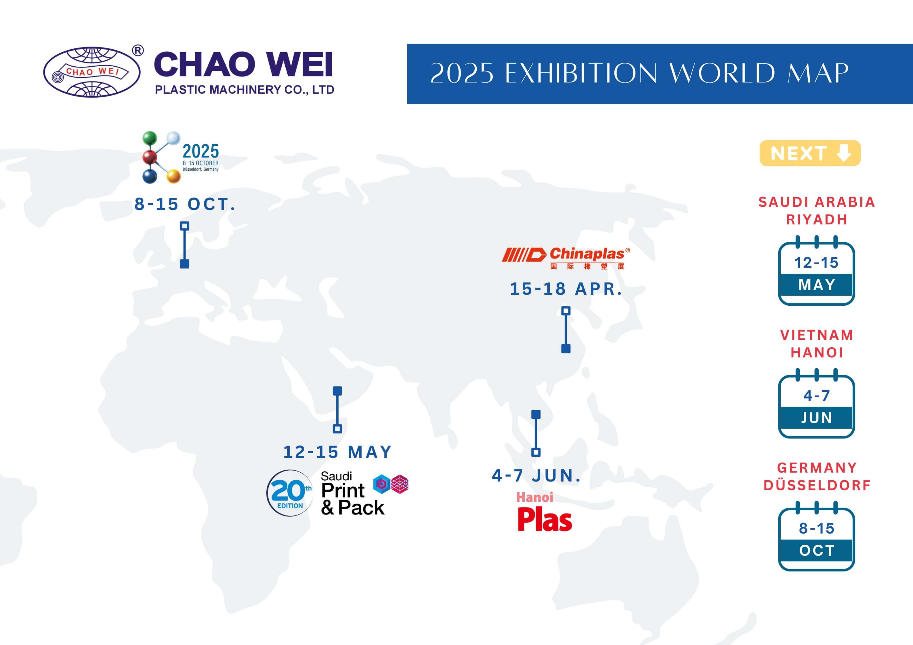 2025 Exhibition World Map